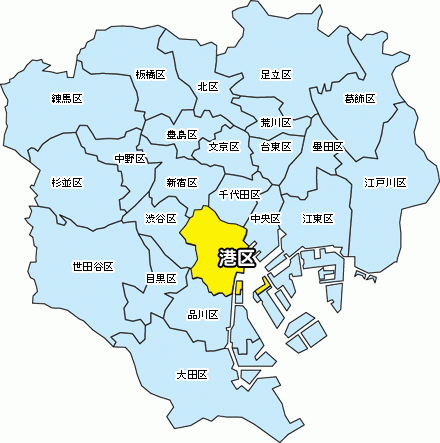 東京都港区マップ